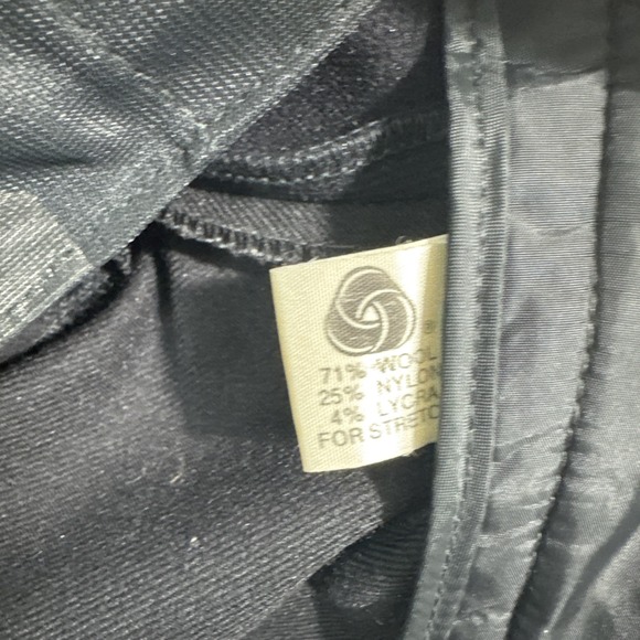 VTG Roffe Skiwear Snow Pants Black Mens sz 34x34 Wool Olympics style - Picture 10 of 11